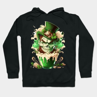 St.Patrick day Leprechaun Scull sugar r-shirt Hoodie